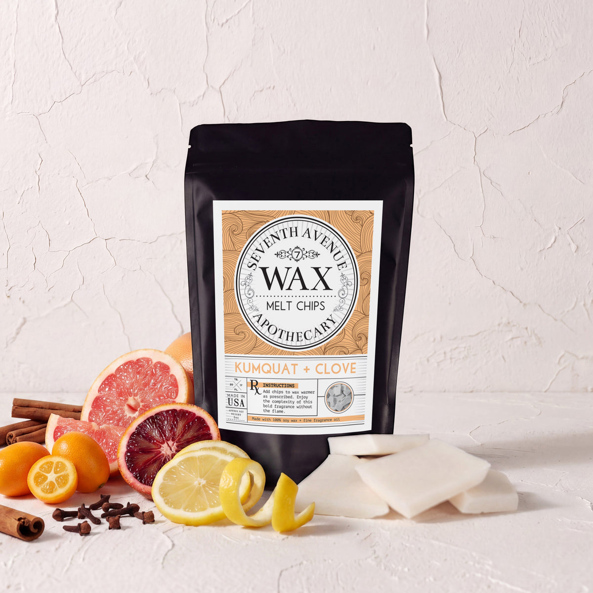 Kumquat + Clove - Wax Melt Chips
