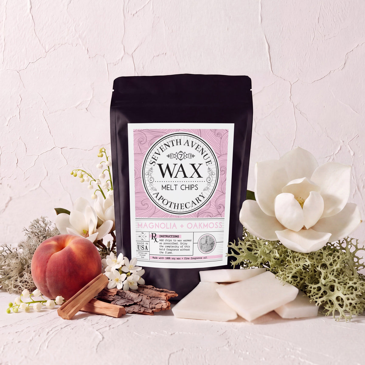 Magnolia + Oakmoss - Wax Melt Chips