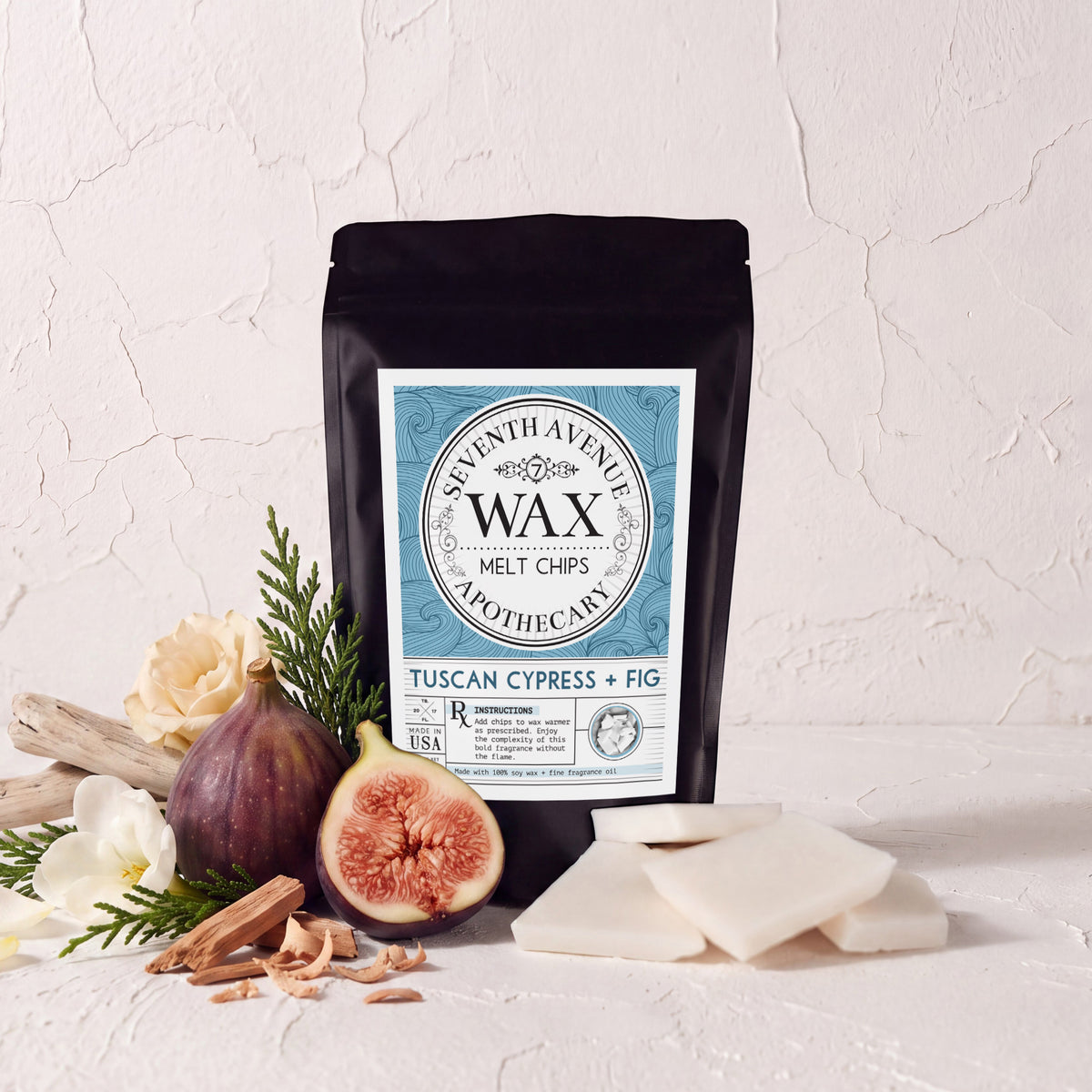 Tuscan Cypress + Fig - Wax Melt Chips