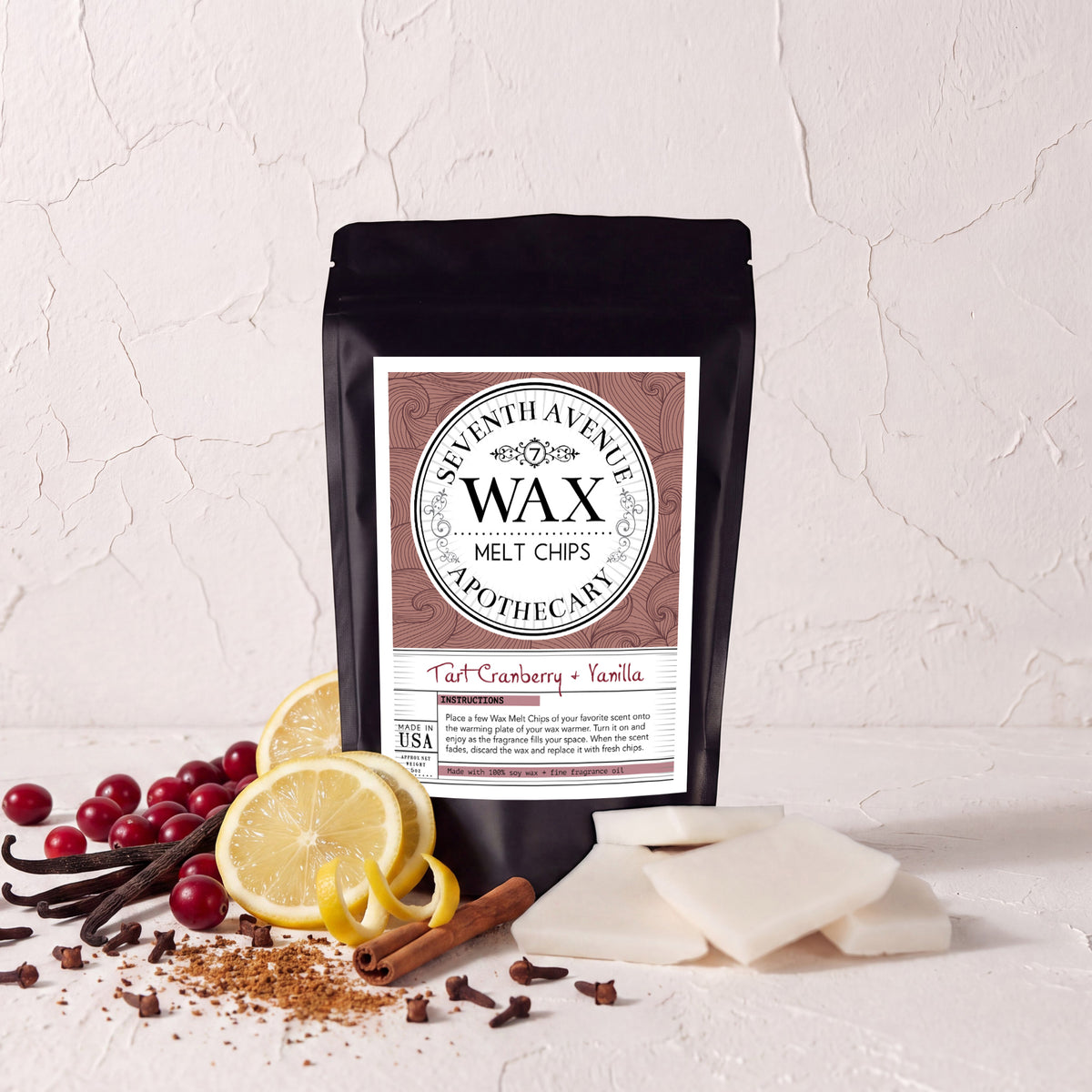 Tart Cranberry + Vanilla - Wax Melt Chips