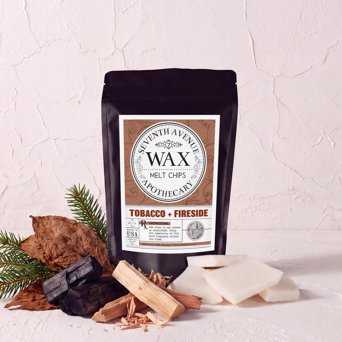 Tobacco + Fireside - Wax Melt Chips