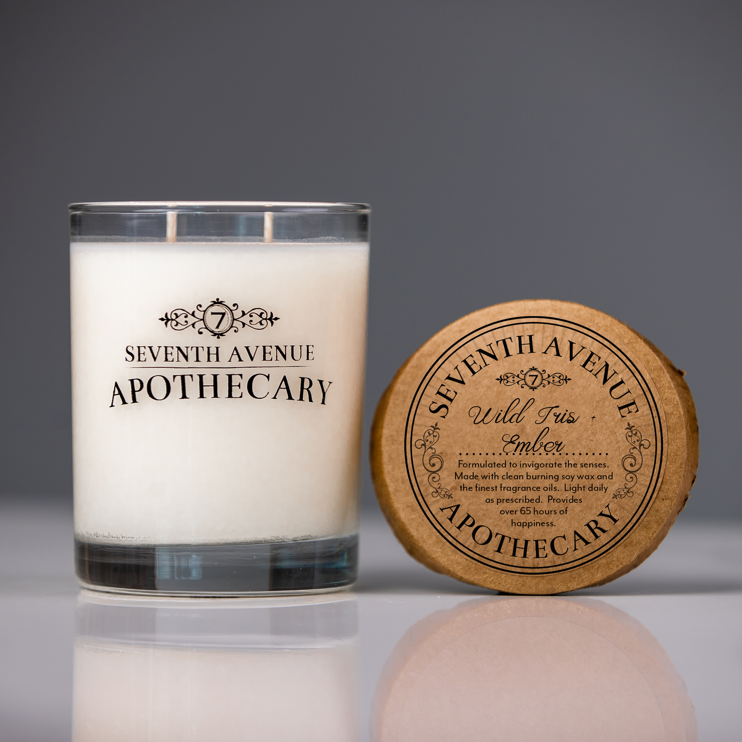Wild Iris + Ember Soy Wax Candle - Signature Glass