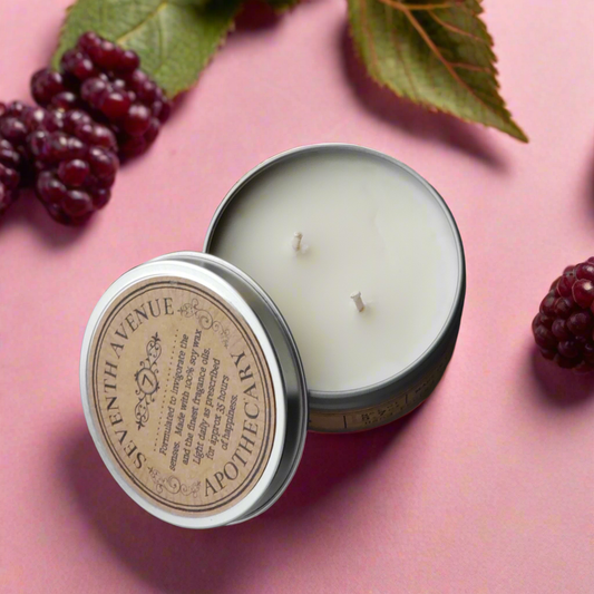 Mulberry + Birch Wood Soy Wax Candle - Travel Tin