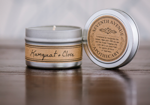 Kumquat + Clove Soy Wax Candle - Mini Tin