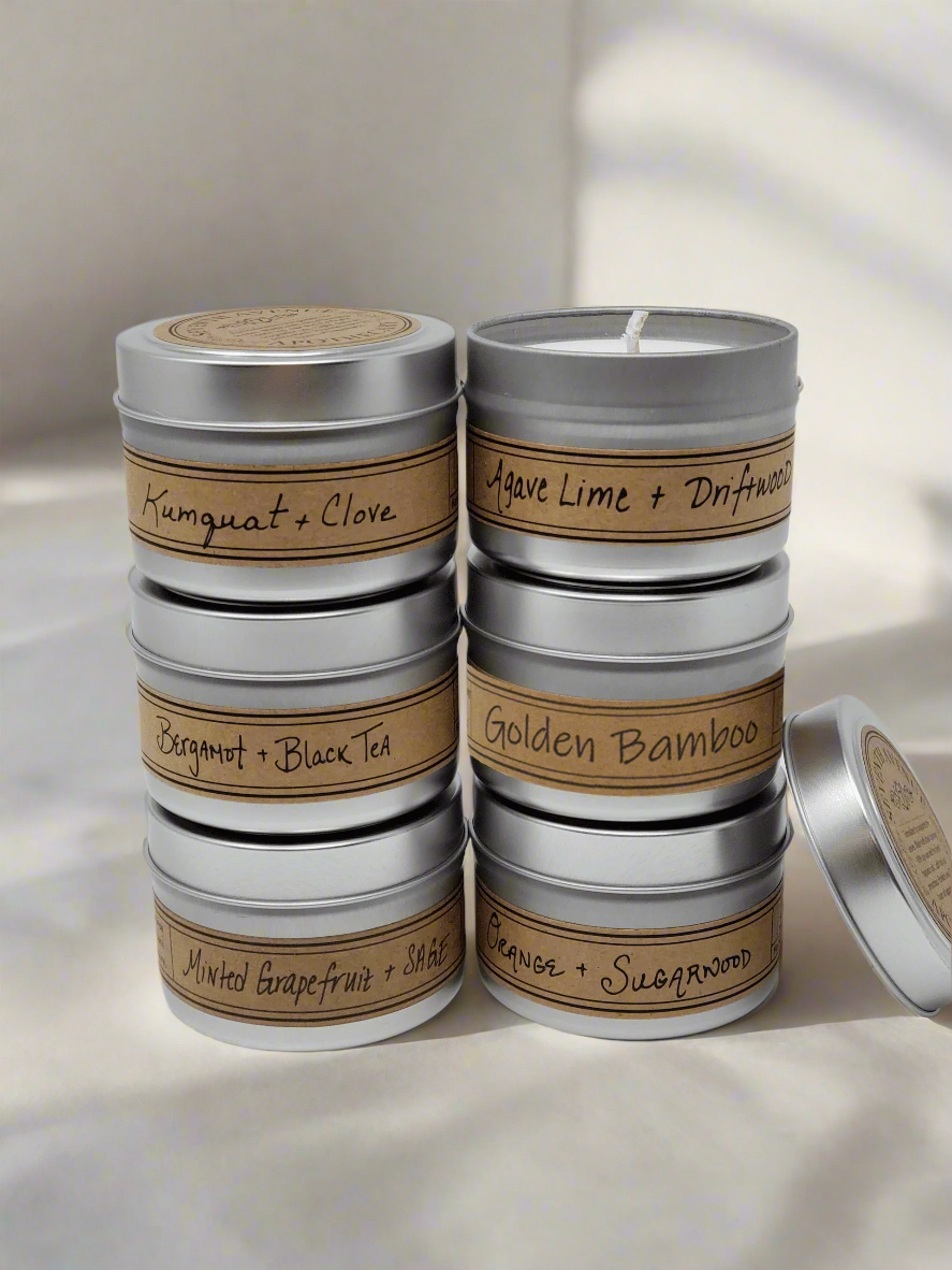 Mini Tin Candle Gift Set - Citrus Fragrances Set