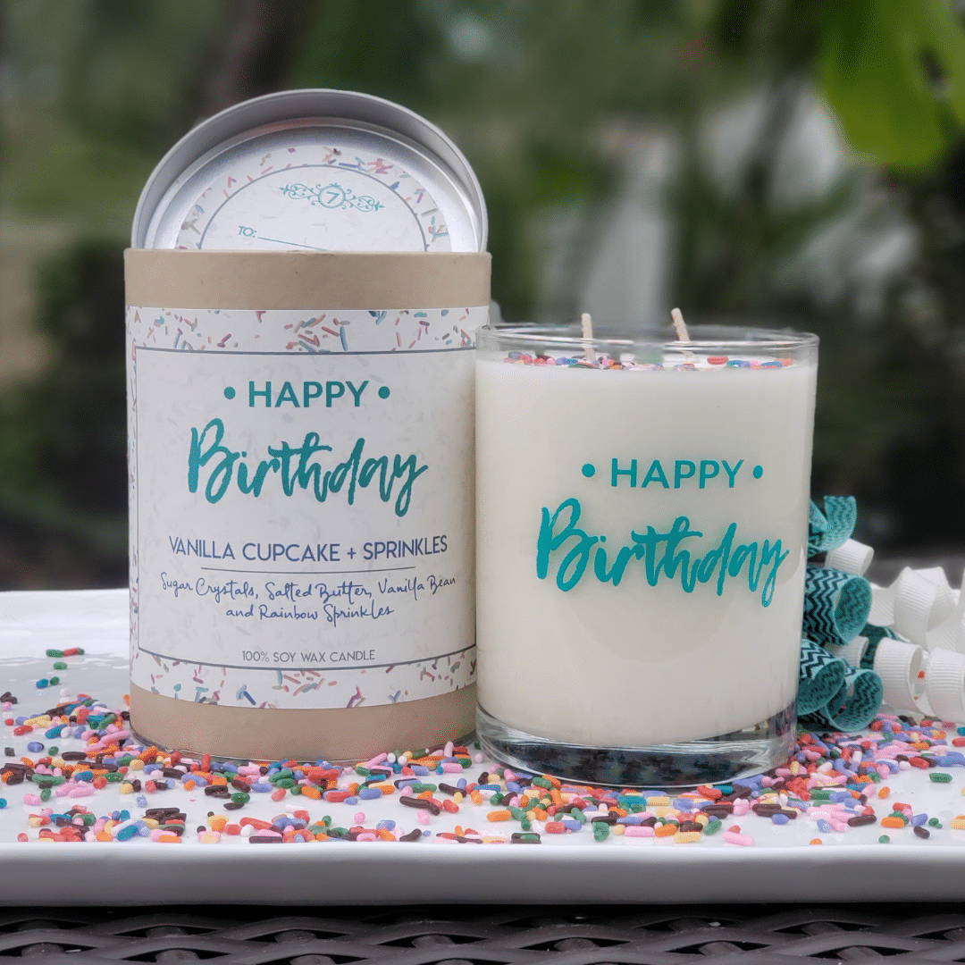 Happy Birthday Gift Tube Candle