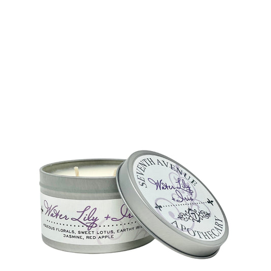 Water Lily + Iris Soy Wax Candle - Travel Tin