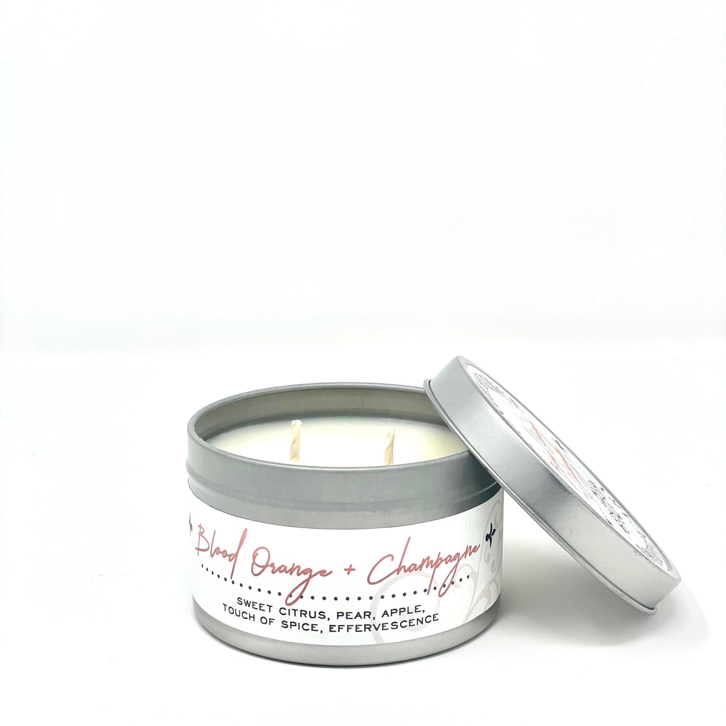 Blood Orange + Champagne Soy Wax Candle - Travel Tin