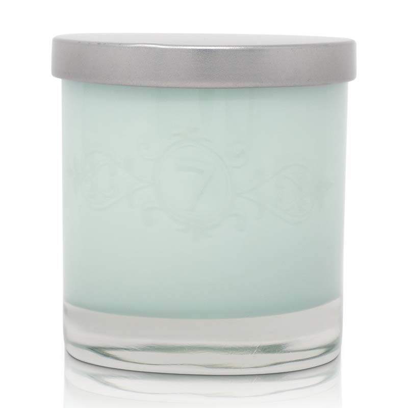 The Great Wall of Zen - Aqua Shortie Candle Glass