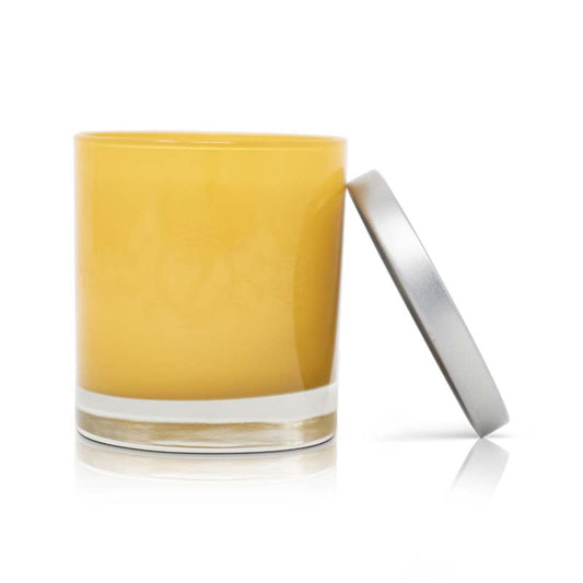 Tea House in Tokyo - Goldenrod Yellow Shortie Candle Glass