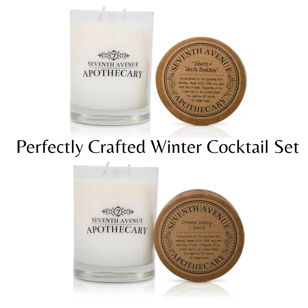 Perfectly Crafted Cocktail - 2-Pack Signature Glass Candles Gift