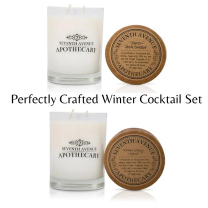 Perfectly Crafted Cocktail - 2-Pack Signature Glass Candles Gift