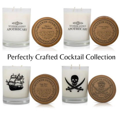Perfectly Crafted Cocktail Soy Wax Candles 4 Pack - Signature Glass