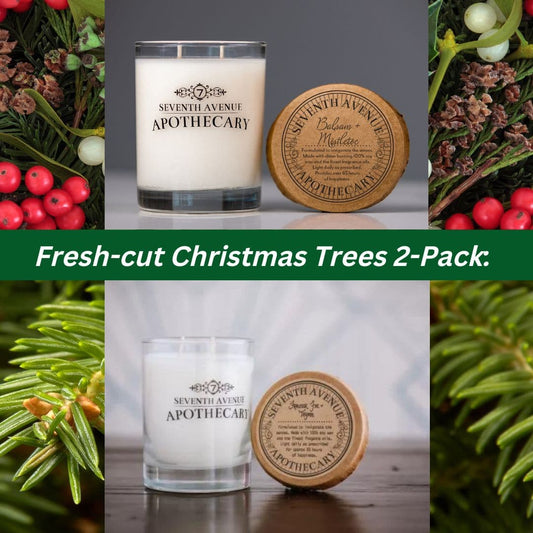 Fresh-cut Christmas Trees: 2-Pack