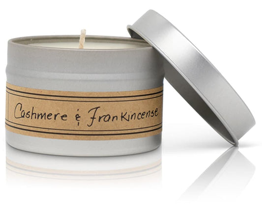 Cashmere + Frankincense Soy Wax Candle - Mini Tin
