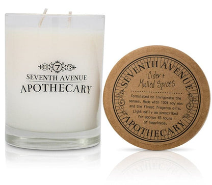 Cider + Mulled Spices Soy Wax Candle - Signature Glass