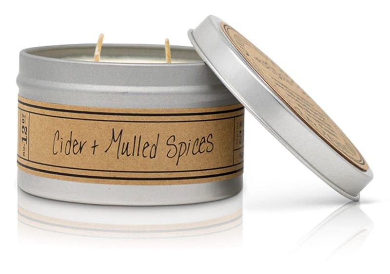 Cider + Mulled Spices Soy Wax Candle - Travel Tin