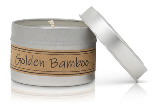 Golden Bamboo Soy Wax Candle - Mini Tin