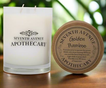 Golden Bamboo Soy Wax Candle - Signature Glass