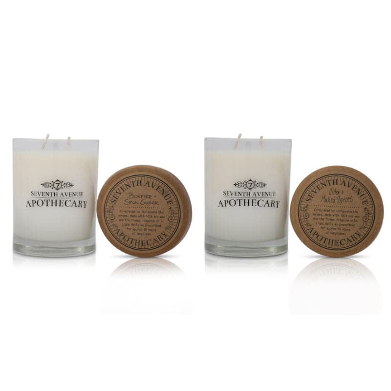 Signature Glass 2-Pack: Cider + Mulled Spices and Bonfire + Spun Sugar