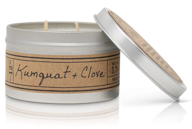 Kumquat + Clove Soy Wax Candle - Travel Tin