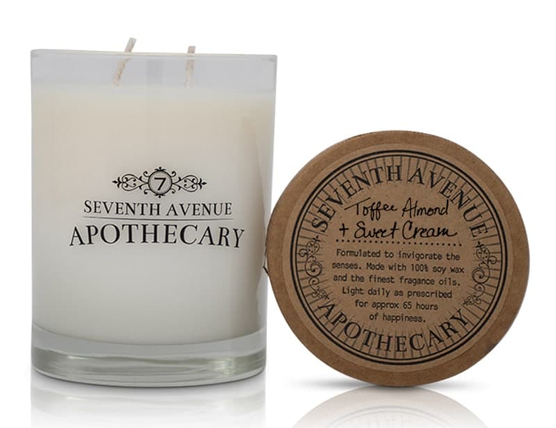 Toffee + Almond Sweet Cream Soy Wax Candle