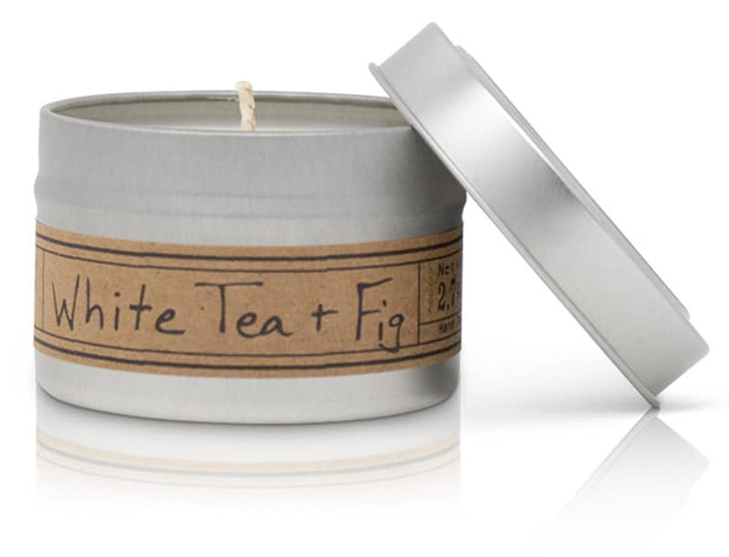 White Tea + Fig Soy Wax Candle - Mini Tin