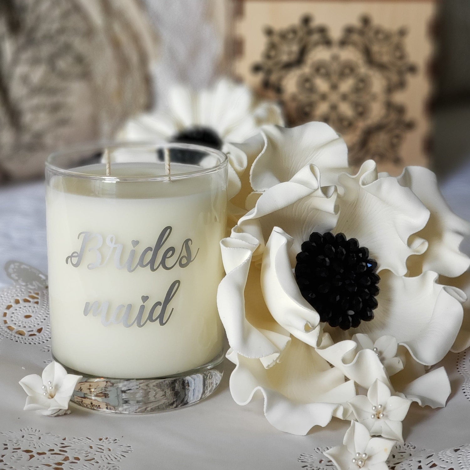 Bridesmaid Candle Gift - Warm Citrus + Oolong Tea