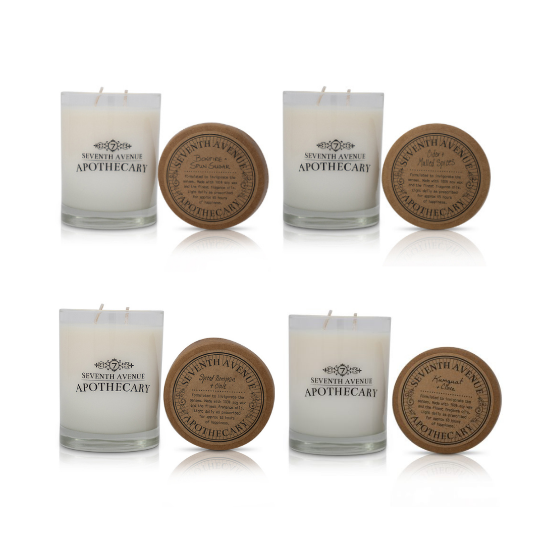 Signature Glass 4-Pack Best-Sellers: Autumn-Inspired Scents