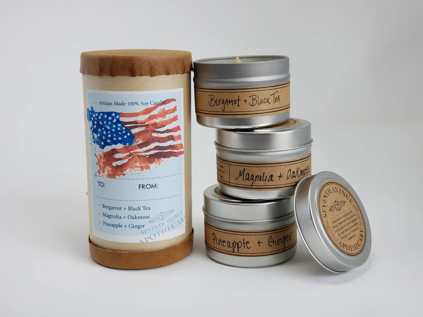 Stars + Stripes Mini Stack Gift Tube